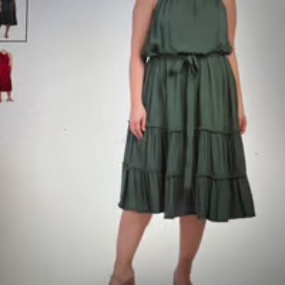NWT CITY CHIC Plus Fringe Tiered Maxi Dress Sz 16